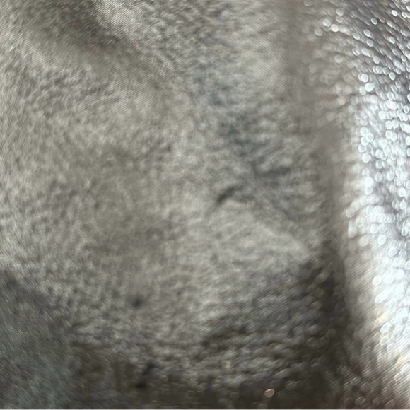 Bundle Coach Poppy Silver Metallic Leather Tote Purse & Wallet - Picture 12 of 12